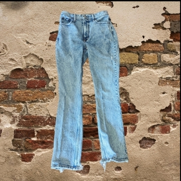 Abercrombie & Fitch the 90s Skinny High Rise distressed stone wash jeans W26 L30 - Picture 1 of 11
